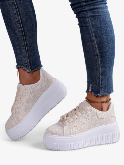 Royalfashion дамски спортни маратонки с дантела Coronna