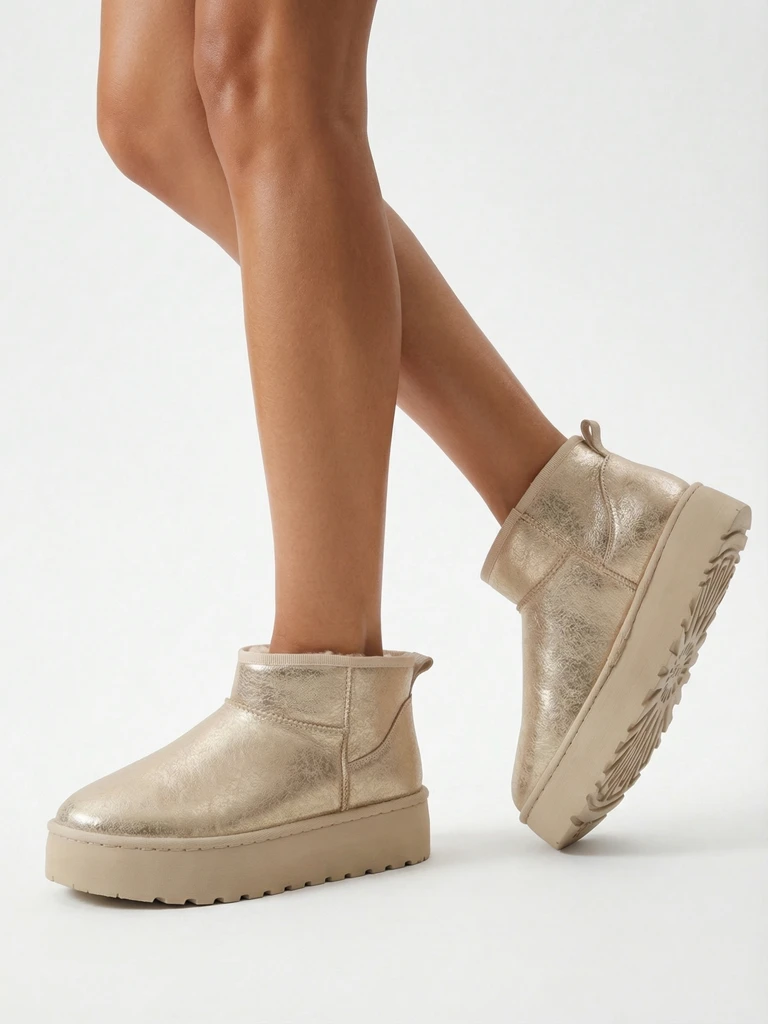 Royalfashion Дамски ботуши за сняг на платформа a'la Dagodo