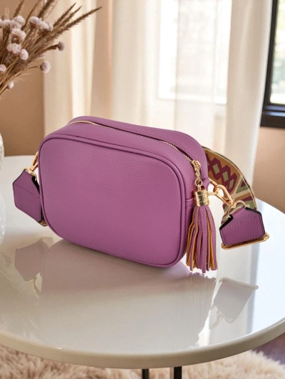 Royalfashion Малка дамска чанта от еко кожа с цветна каишка Kovi Lace