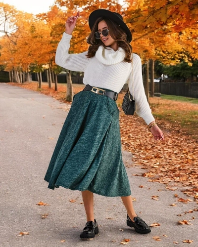 Royalfashion Дамска миди пола