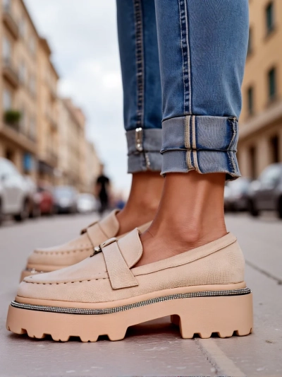 Royalfashion Жени Мокасини Фето