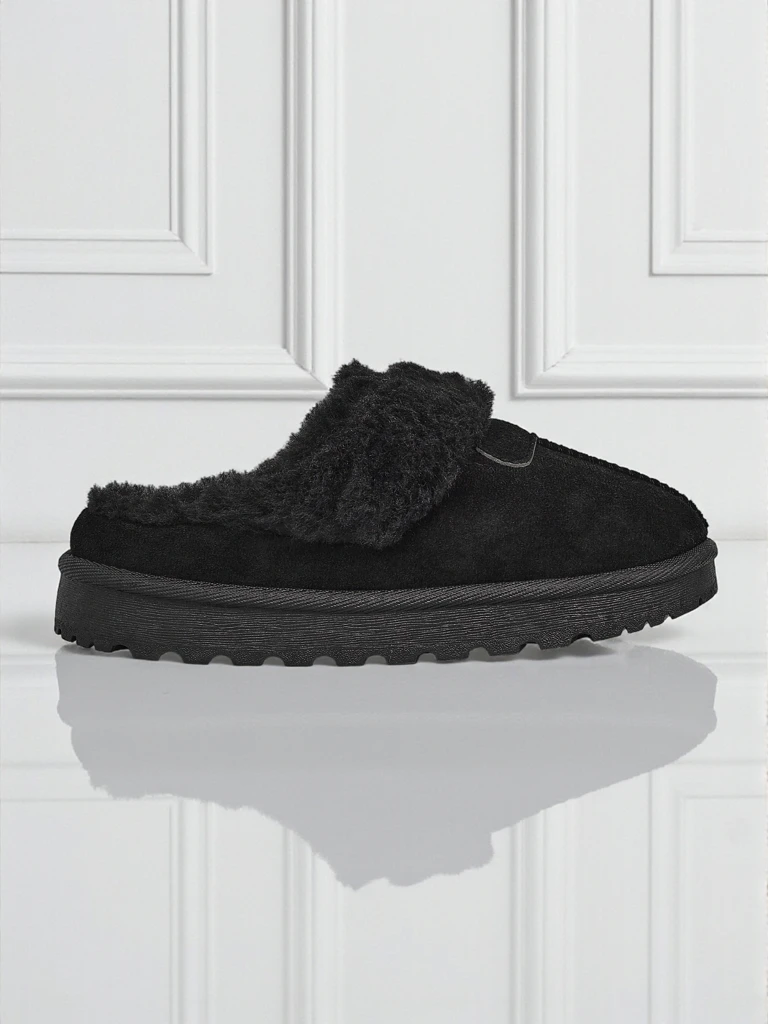 Къси дамски боти а'ла сноубутс с пухкава подплата Velour Fang