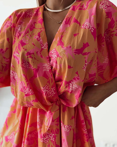 Royalfashion Дамска мини рокля с оригинален десен