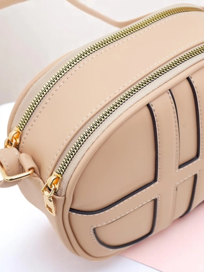 Royalfashion Малка дамска кръгла чанта от еко кожа Riva Circle