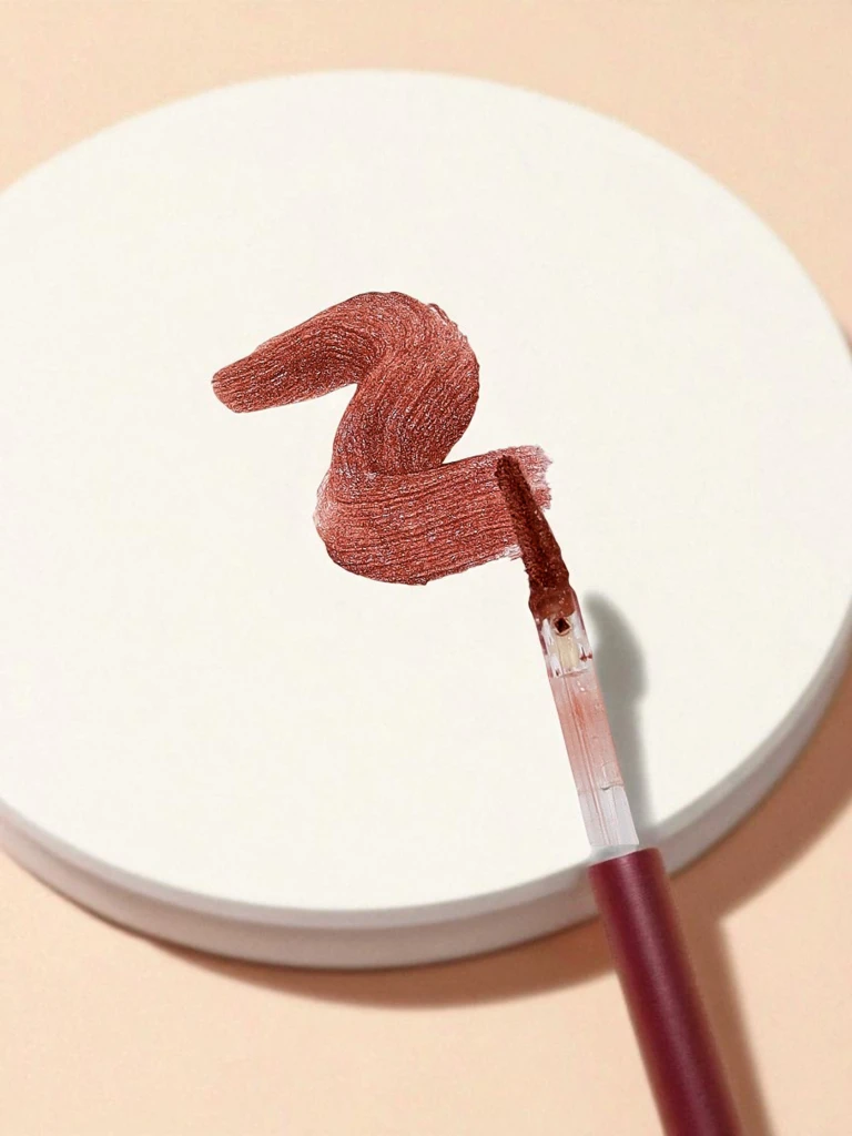 Блясък за устни с брокат и безцветен гланц 2в1 Bronse