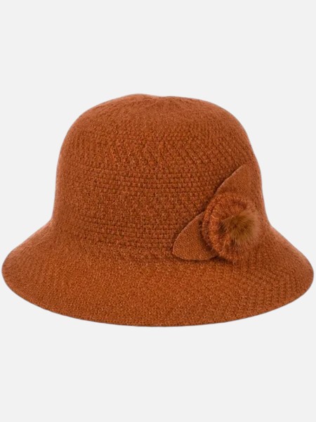 Дамска шапка бомбе с украса Ella Mae