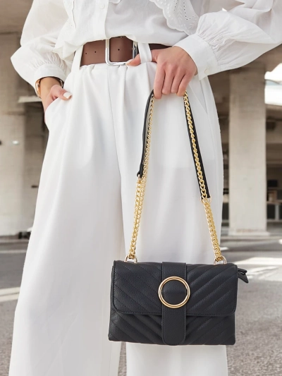 Royalfashion Елегантна капсулирана малка дамска чанта, изработена от еко-кожа