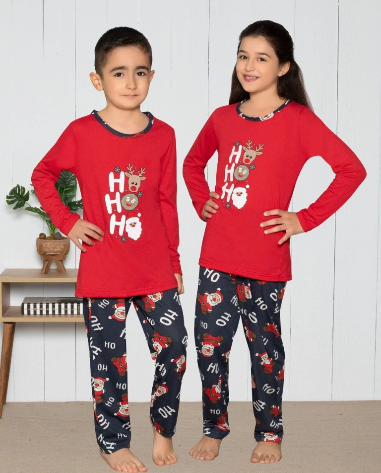 Рождествени детски пижами Royalfashion с принт