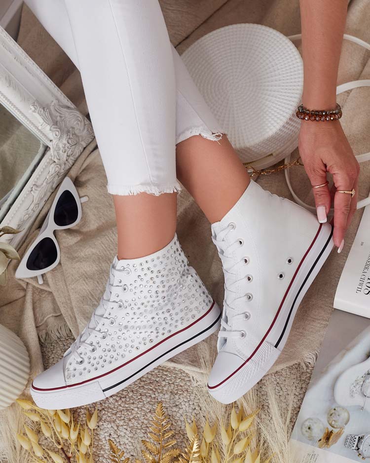 Royalfashion Дамски кецове с пайети Shis