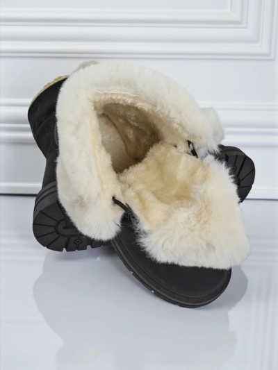 Royalfashion дамски обувки до глезена с подплата от козина Nasaha