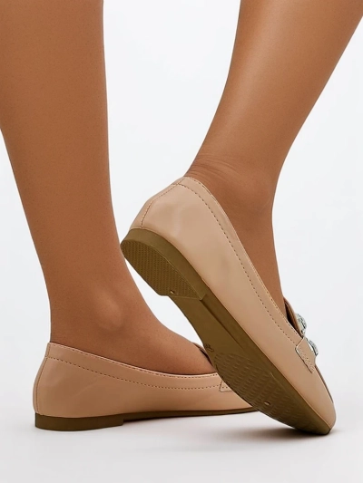 Royalfashion дамски мокасини с камъни Лесила