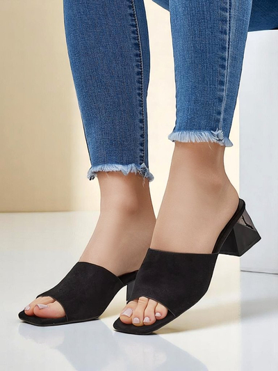 Royalfashion дамски чехли с декоративен ток Vollatie