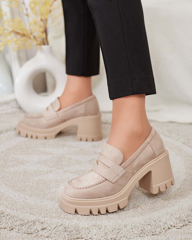 Royalfashion Дамски мокасини на ток Narvoti