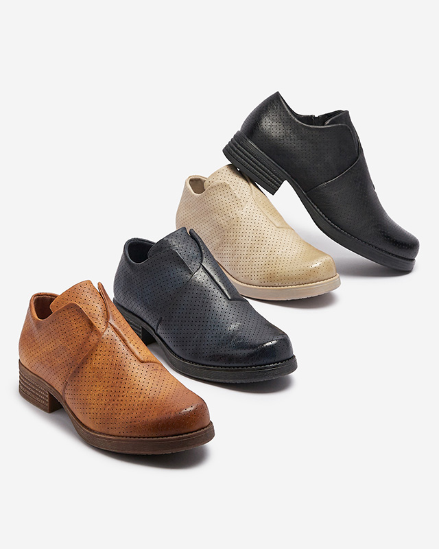 Бежови дамски полуобувки от екокожа Ilioppa- Footwear