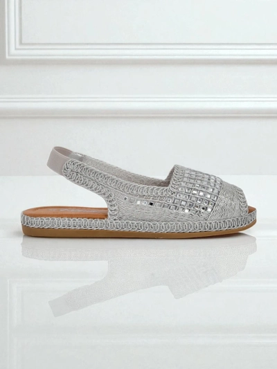 Royalfashion Дамски сандали еспадрили с цирконии Belle Sparkle