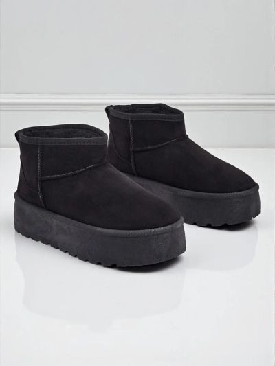 Къси дамски боти а ла сноубутс Memi