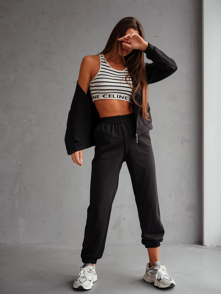 Royalfashion Комплект от памучен tracksuit за жени