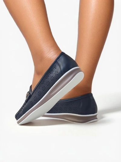 Royalfashion Дамски перфориран мокасини Cerro