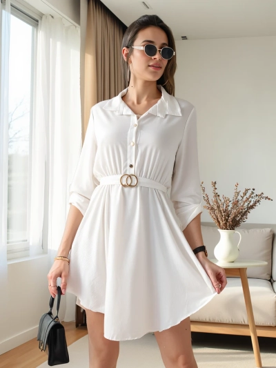 Royalfashion Елегантна дамска рокля до коляното