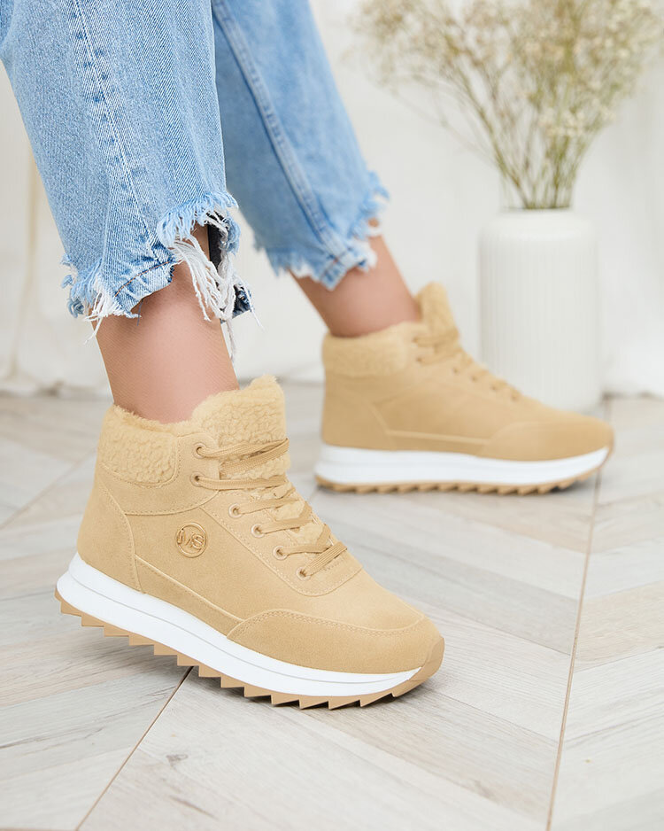 Royalfashion Дамски изолирани спортни обувки в светлокафяво Cerrto