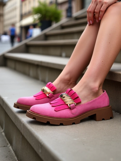 Royalfashion Женски екологичен велур мокасини Mare Nostrum