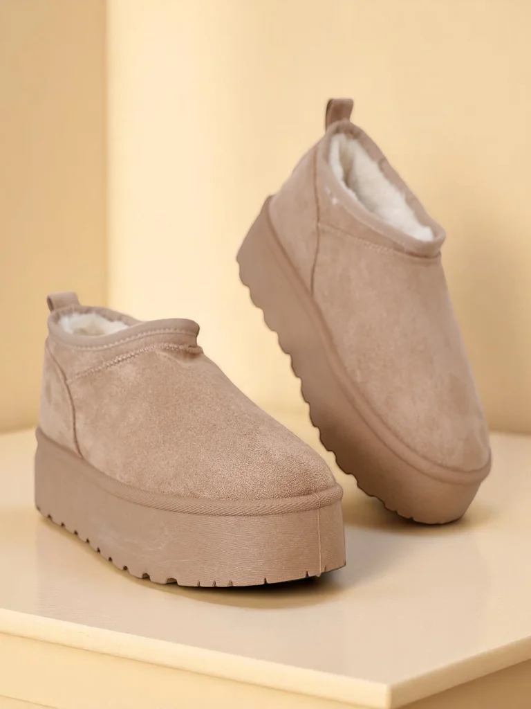 Royalfashion Дамски къси ботуши a'la snow boots Ozozi