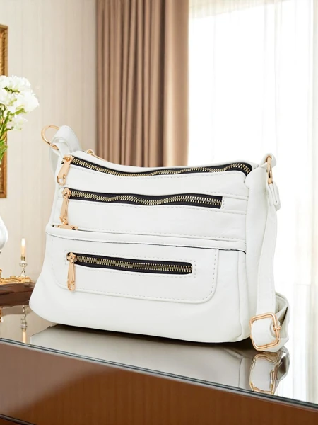 Royalfashion Малка квадратна чанта от еко кожа Niva Time