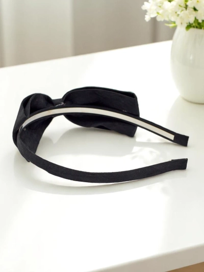 Royalfashion Лента за коса с панделка Лила