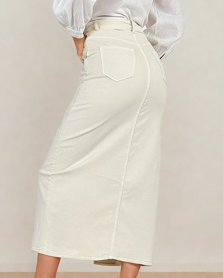 Дамска пола от деним Royalfashion