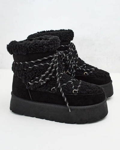 Royalfashion Дамски ботуши за сняг с дантела Evonie