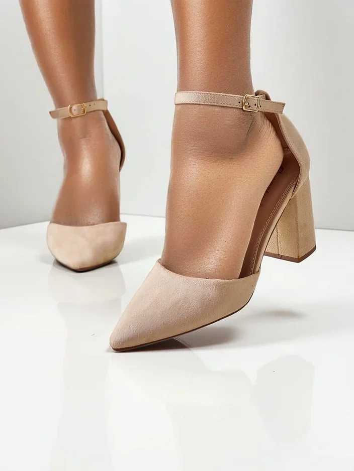 Royalfashion дамски помпи от еко велур Caldeno