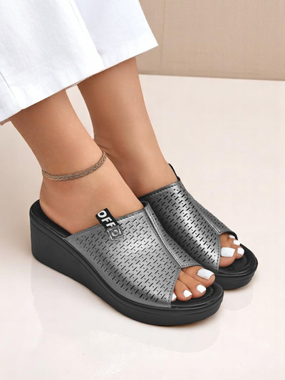 Royalfashion Дамски чехли на платформа Luna Wedge