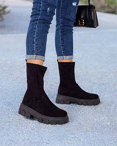 Дамски платформени боти Royalfashion Firo