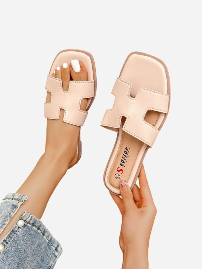 Royalfashion Женски чехли с плоска подметка Eval