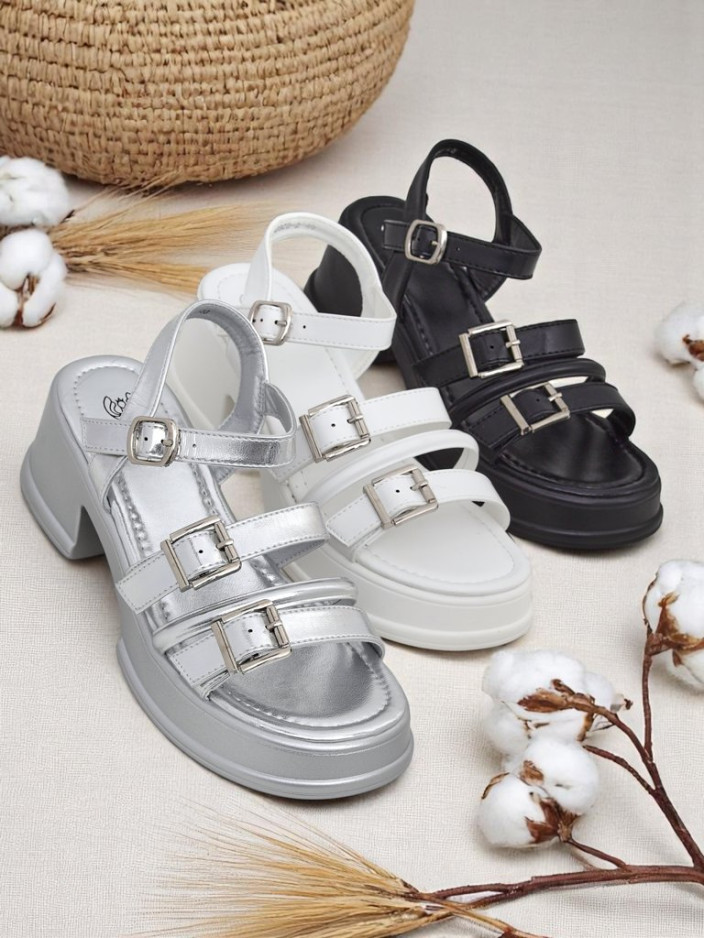 Royalfashion дамски сандали с нисък ток Otteze