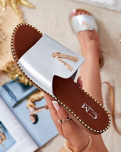 Royalfashion Дамски джапанки от еко кожа Cemenna