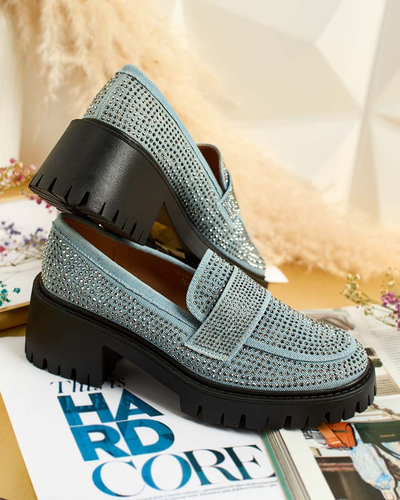 Royalfashion Дамски мокасини с циркони Epolls