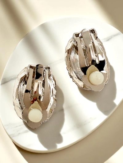 Royalfashion Дамски обеци на клипс с кубичен цирконий