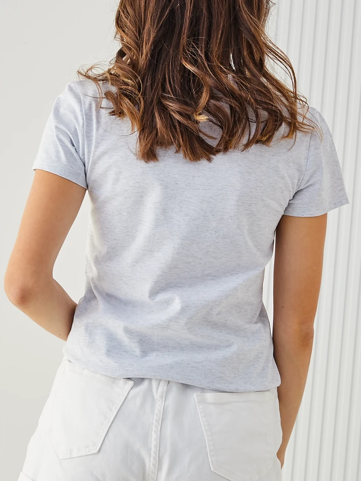 Royalfashion Дамска памучна блуза с пеперуди