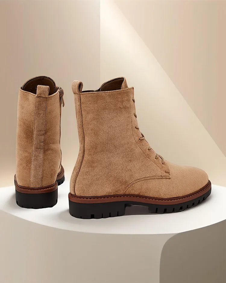 Дамски ботуши с връзки Royalfashion Gosop