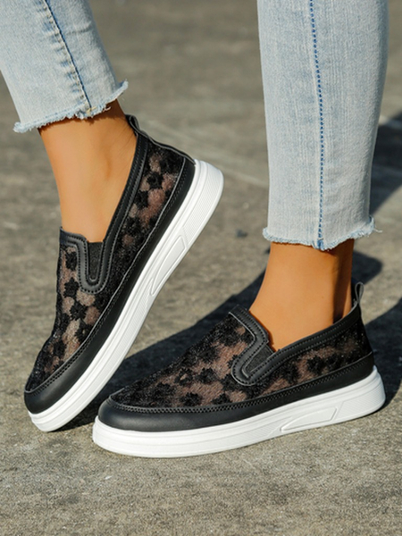 Royalfashion дамски мрежести лофери с цветя Emzos