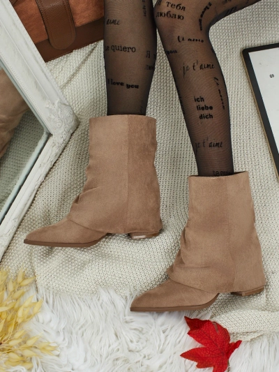 Дамски боти с покрит горен край Moonly