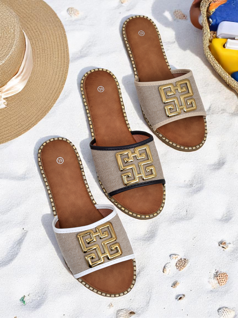 Royalfashion дамски чехли с плоска подметка Rorole