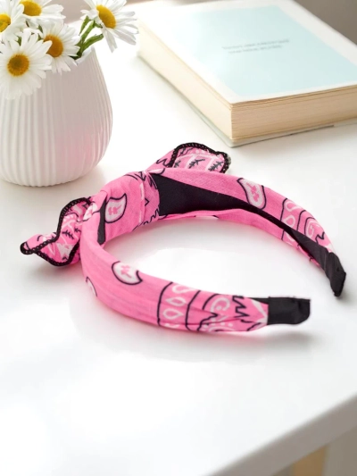 Royalfashion Диадема с панделка и десени Mila