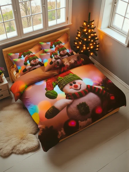 Royalfashion Коледно спално бельо 160x200 комплект от 3 части