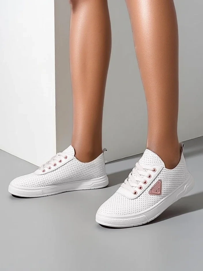 Роялфешън Дамски спортни обувки с връзки с принт Фенни