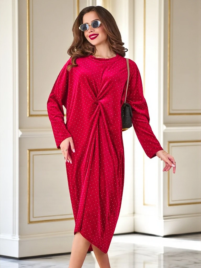 Royalfashion Дамска рокля с gathered