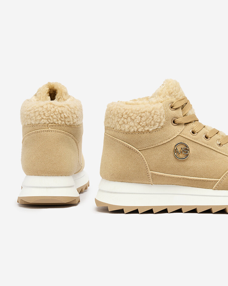 Royalfashion Дамски изолирани спортни обувки в светлокафяво Cerrto