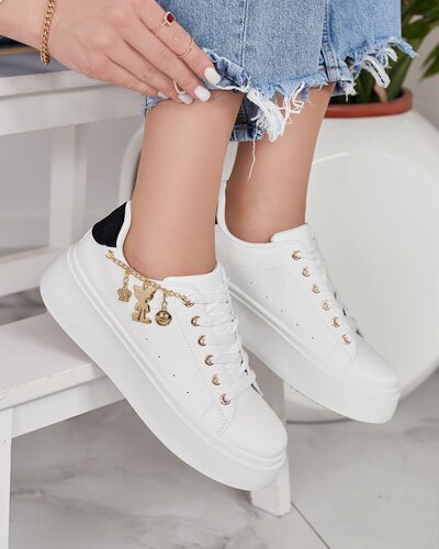 Royalfashion Дамски спортни маратонки с украса от гонеми