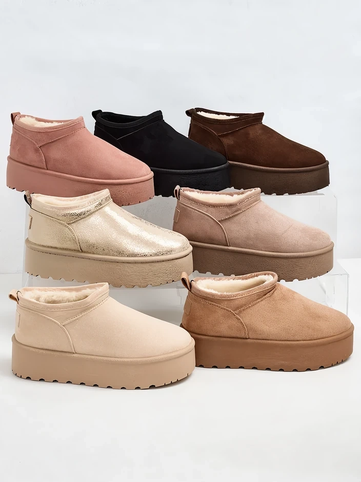 Royalfashion Дамски къси ботуши a'la snow boots Ozozi